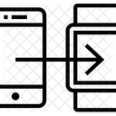Transferencia De Relogio Inteligente Movel Ícone