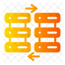 Transferencia De Servidor Transferencia De Base De Datos Red De Servidor Icon