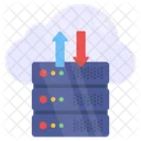 Transferencia De Servidor En La Nube Transmision De Servidor Sincronizacion De Servidor Icono