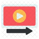 Transferencia de vídeo móvil  Icono