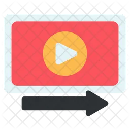 Transferencia de vídeo móvil  Icono