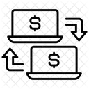Transferencia Eletronica De Fundos Fundos Dinheiro Ícone