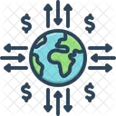Transferencia Global Global Transferencia Ícone