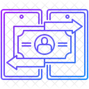 Transferência móvel  Ícone
