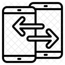 Transferencia Movil Transferencia En Linea Telefono Inteligente Icon