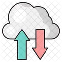 Transferencia a la nube  Icono