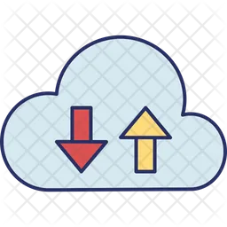 Transferencia a la nube  Icono