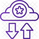Transferencia En La Nube Nube Transferencia Icono