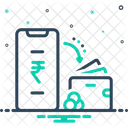 Transferencias Transferencia De Dinheiro Celular Ícone
