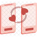 Transfering Love Gadget Valentine Love Icon
