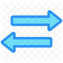 Transferencia Setas Para A Esquerda E Para A Direita Transferencia De Arquivos Ícone
