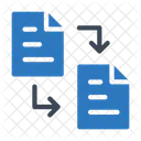 Intercambio De Archivos Transferencia De Datos Documento Icono