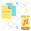 Arquivos Imusic Transferir Arquivo De Musica Transferir Documento De Musica Icon