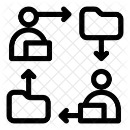 Transferring Data  Icon