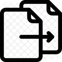Kopieren Datei Kopieren Einfugen Symbol