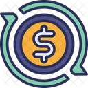 Transfert Dargent Transaction Finance Icône