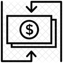 Flux De Tresorerie Flux Monetaire Flux Monetaire Icône