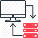 Transfert de données  Icône
