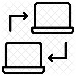 Transfert de données  Icône