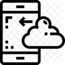 Donnees Transfert Cloud Icône
