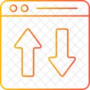 Transfert de données  Icône