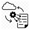 Transform Data Processing Uploading Icon