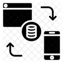 Web A Movil Transferencia De Datos Transferencia De Movil A Web Icon