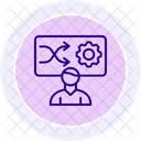 Transformational Leader Line Icon Icon