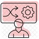 Transformational Leader Color Shadow Thinline Icon Icon