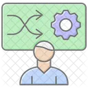 Transformational Leader Lineal Color Icon Icon