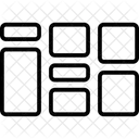 Transformieren Formen Block Symbol