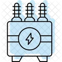 Transicao Eletrica Cor Sombra Icone Linha Fina Ícone