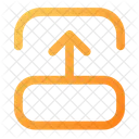 Transition Up Message Arrow Icon