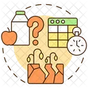 Transitory food insecurity Icon