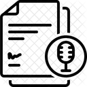 Transkript Druckversion Schriftliche Kopie Symbol