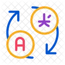 Language Translation Arrows Icon
