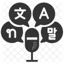 Translation Mic Translator Mic Icon