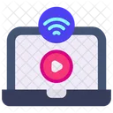 Transmision Computadora Portatil Wifi Icon