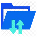 Transferencia De Datos Sincronizacion De Datos Intercambio De Datos Icono