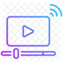 Vídeo transmitido en vivo  Icono