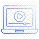 Vídeo transmitido en vivo  Icono