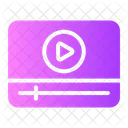 Vídeo transmitido en vivo  Icono