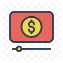 Video Streaming Dolar Icon