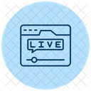 Transmisión en vivo  Icono
