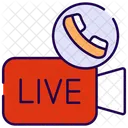 Transmisión en vivo  Icono