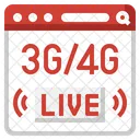 Transmision En Vivo 4 G 3 G Icono