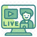 Streaming Ao Vivo Streaming De Video Multimidia Icon