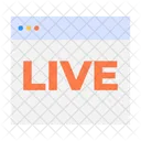 Transmissão ao vivo  Ícone