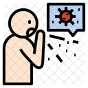 Transmission Virus Sneezing Icon