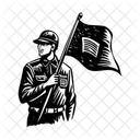 Corps De Transmission Soldat Camouflage Icon